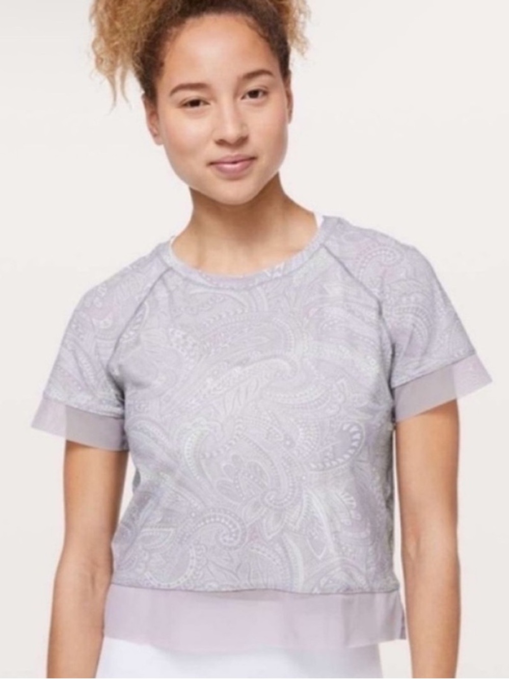 Lululemon Stripe In Stride Short Sleeve
